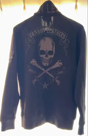 [ VANSON ] 스컬 겉옷 트랙 자켓 XL
