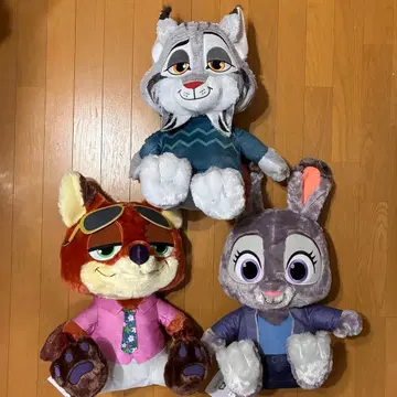 주토피아2 슈퍼 라지 봉제 인형 닉 주디 Fuku 파우바트