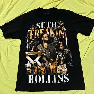 새상품급 WWE 프로레슬링 세스 롤린스 BOXY T셔츠 몽타주