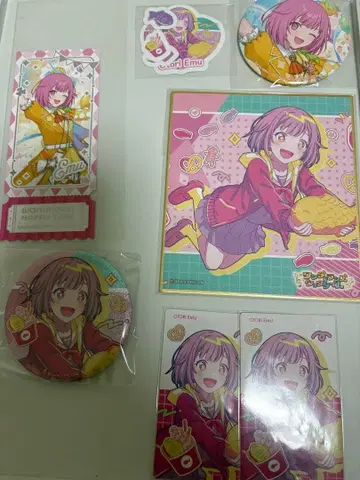 프로세카 커넥트 라이브 원더쇼타임 캔뱃지 티켓풍 카드 오오토리 에무