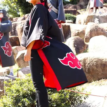 NARUTO 아카츠키 닌자 마을 겉옷 아카츠키 망토풍 법피