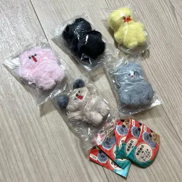 네코하라 상점의 쪼꼬만 봉제 인형 키링 컴플리트 전 5종 봉제 인형