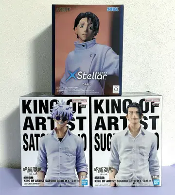 주술회전 피규어 3종 세트 고죠 사토루, 게토 스구루, 오카츠 유타