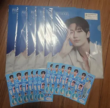 변우석 PHYSIOGEL 클리어 파일 스티커 한국