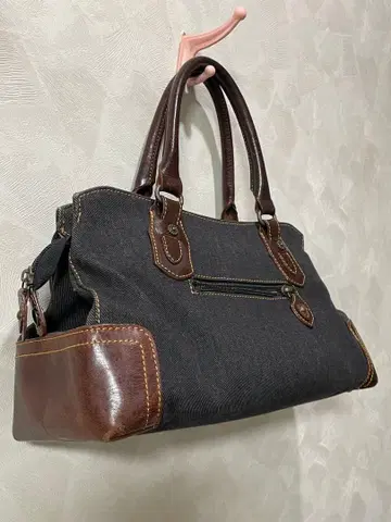 Dakota 데님 x 가죽 핸드백