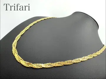 트리파리 스크류 체인 목걸이 60cm 골드 컬러