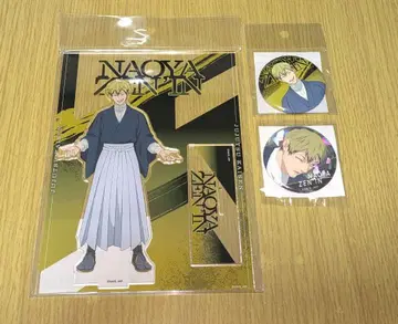 주술회전 사멸회유 젠인 나오야 아크릴 스탠드 캔뱃지 세트