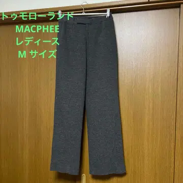 새상품급 macphee 울 팬츠 차콜 그레이 투모로우랜드 일본제