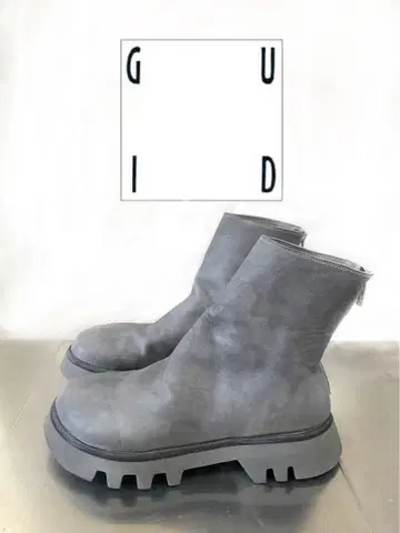 GUIDI 호스 가죽 앵클 백지퍼 부츠