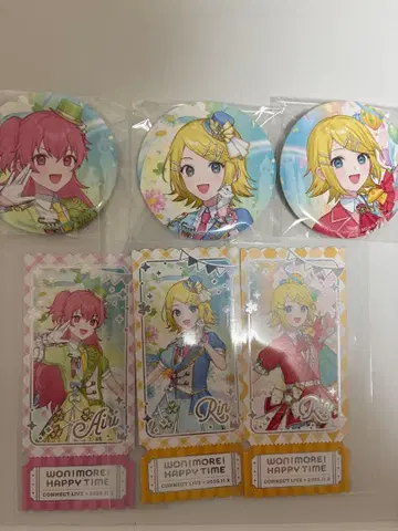 프로세카 커넥트 라이브 캔뱃지 티켓풍 카드 모모이 아이리 카가미네 린