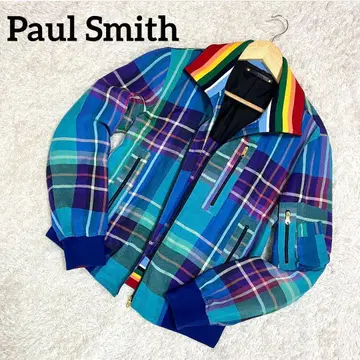 초레어 Paul Smith 현행 택 집업 자켓 린넨 혼방 마