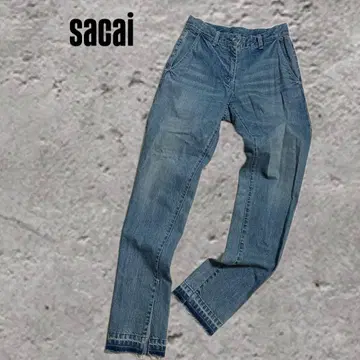 [ sacai ] 컷오프 데님