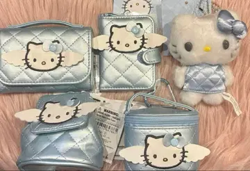 산리오 미니어처 퀼트 시리즈 키티 스카이블루 5종 세트