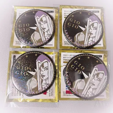 죠죠의 기묘한 모험 죠죠월드 홀로그램 캔뱃지 아바키오 4개