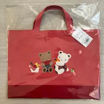 파밀리아 레슨백 데님백 빨간색