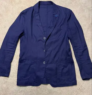 LARDINI 얇은 원단 자켓 밝은 네이비