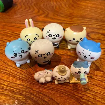 치이카와 피규어 9체 세트 하치와레 토끼 밤만쥬