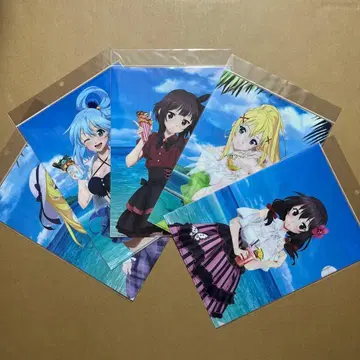 이 멋진 세계에 축복을! A4 클리어 파일 전종 세트 바캉스 ver.