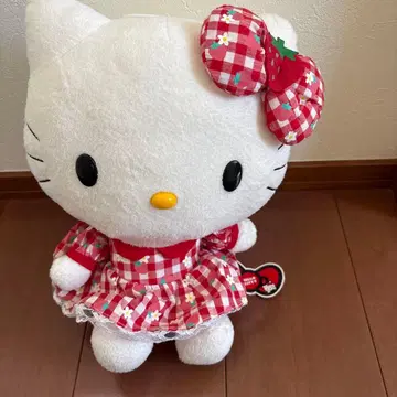 키티 봉제 인형 딸기 무늬 2011