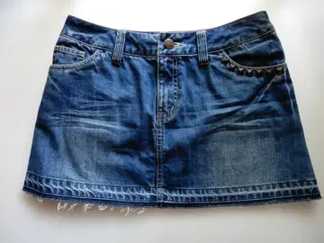 미사용 데님 스커트 스크런치 Chou Chou Tresor