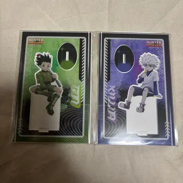헌터헌터 아크릴 스탠드 등 맞대고 키루아 곤