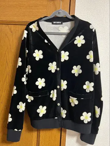 MARY QUANT 벨로아 가디건