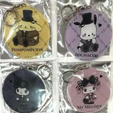 심야의 멜로쿠로 x 아베일 아크릴 키링 4개 마이멜로디