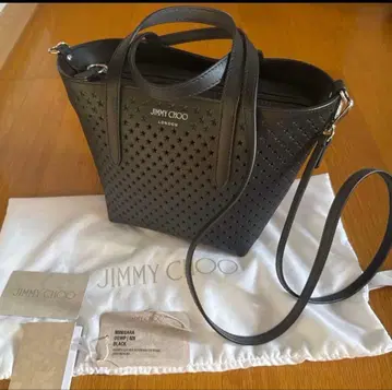 지미추 미하라 블랙 숄더백