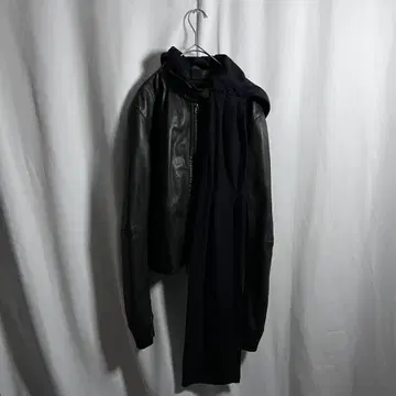 ARMANI JEANS Leather riders jacket