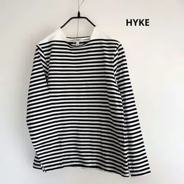 HYKE 하이크 보더 긴팔 티셔츠 일본제 사이즈 1