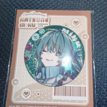하츠네 미쿠 애니메이트 카페 한정판 캔뱃지