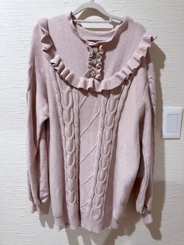 허니시나몬 니트 원피스 핑크