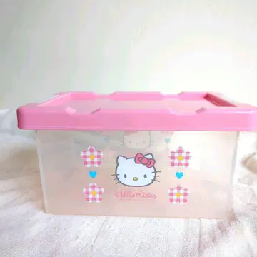 당시물 97년 헬로키티 튼튼한 수납 박스 1997년 헤이세이 레트로 쇼와