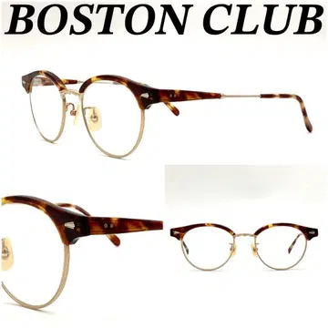 보스턴 클럽 안경 패션 안경 아세테이트 골드 브라운 새상품급 80301