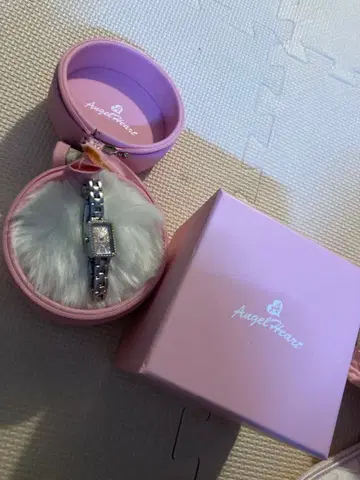 Angel Heart 엔젤하트 여성용 손목시계 실버 레어 스퀘어