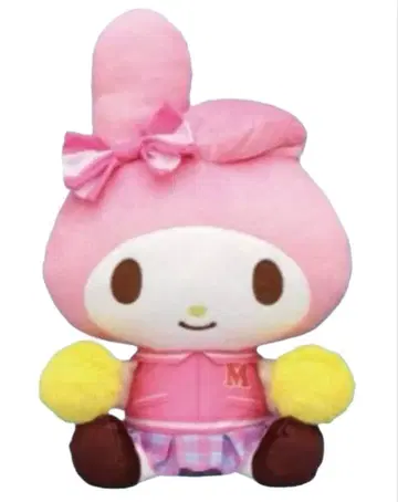 산리오 마이멜로디 치어리더 BIG 봉제 인형 응원 마이멜로 치어