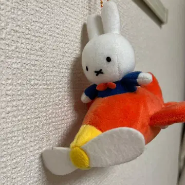 하우스텐보스 한정판 미피 비행기 미피 마스코트 키체인