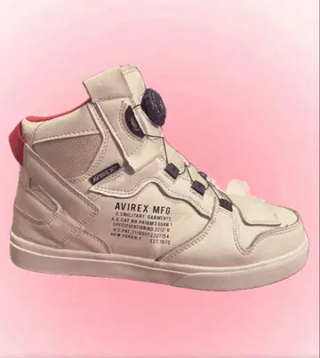 새상품급 AVIREX 다이얼식 라이딩 신발 26.0 화이트