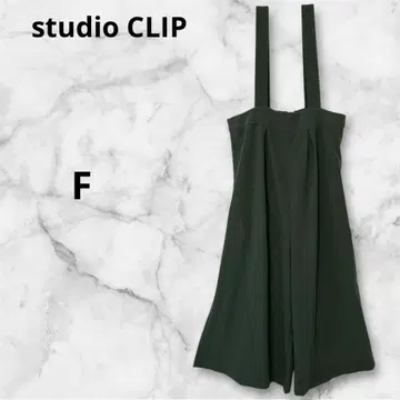 스튜디오 클립 살로펫 와이드 팬츠 다크 그린 와이드 레그 F