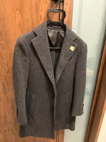 라르디니 체스터 코트 차콜 그레이 42