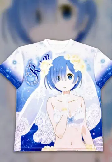 [배] 리제로 렘 (웨딩 드레스) 풀컬러 T셔츠