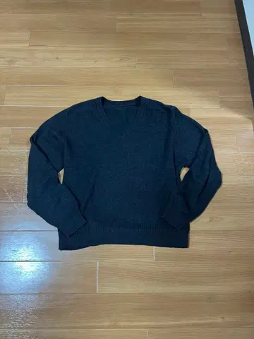 프랑스 구제 의류 그레이 스웨터