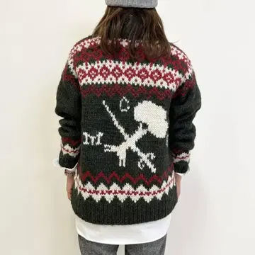 사이즈 M McGREGOR 카우친 니트 스웨터 가디건 T3122