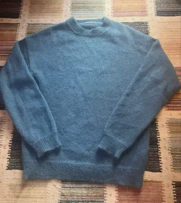 오라리 모헤어 니트 블루 사이즈 5