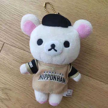 코리락쿠마 마스코트 키체인 홋카이도 일본햄 파이터즈