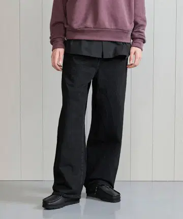 S 새상품 H BEAUTY&YOUTH 1 플리츠 배기 팬츠