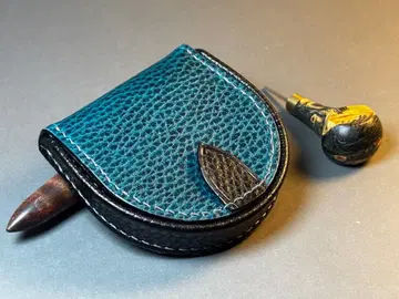 말발굽형 코인 케이스 도라로 가죽 공예 핸드메이드 컴팩트