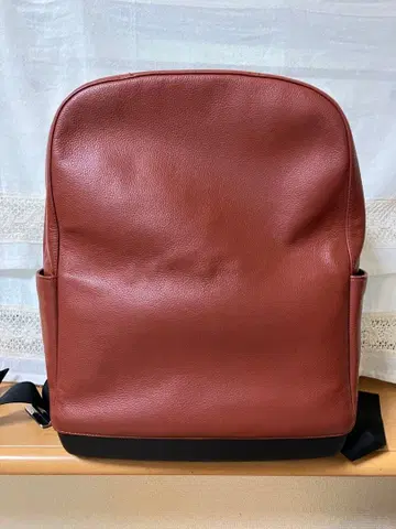 몰스킨 천연 가죽 백팩 [ 브라운 ]