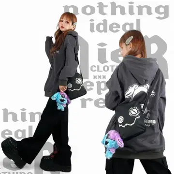 NieR 경량 SHOULDER BAG [ PIXEL SMILEY ]