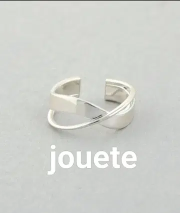 Jouete 젠더리스 링 크로스 링 웨이브 쥬에테 반지